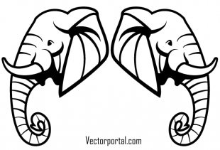 310x211 Free Elephant Head Vector Art Free Vectors Ui Download
