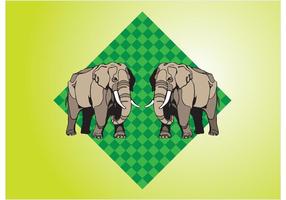 286x200 Elephant Print Free Vector Art