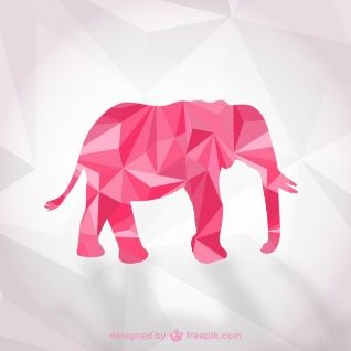 318x318 Polygonal Elephant Vector Tattoo Ideas Vector