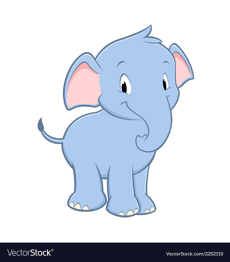 949x1080 Cartoon Baby Elephant Vector 2202110