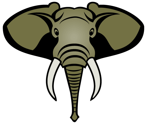 600x500 Elephant Head Logo Vector