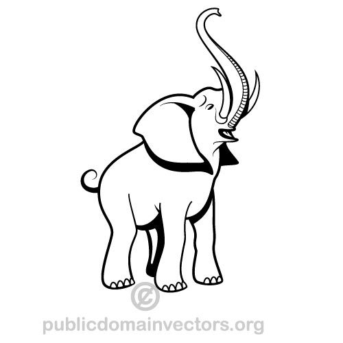 500x500 Elephant Vector Graphics Download Public Domain Vectors