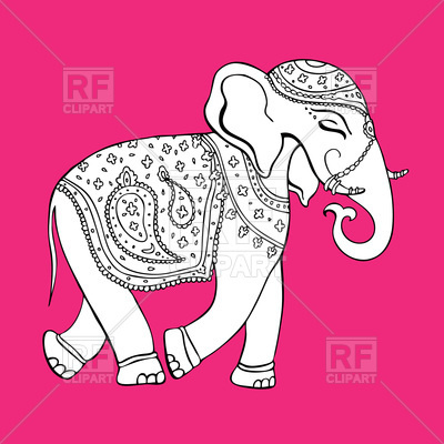 400x400 Indian Hand Drawn Elephant Vector Image Vector Artwork Of Plants