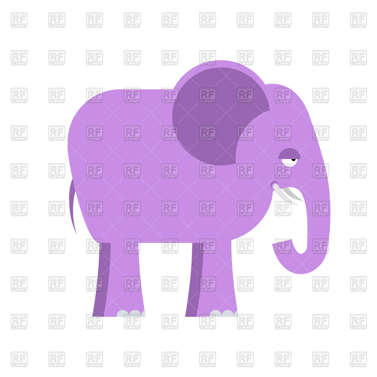 1200x1200 Purple Elephant Vector Image Vector Artwork Of Plants And