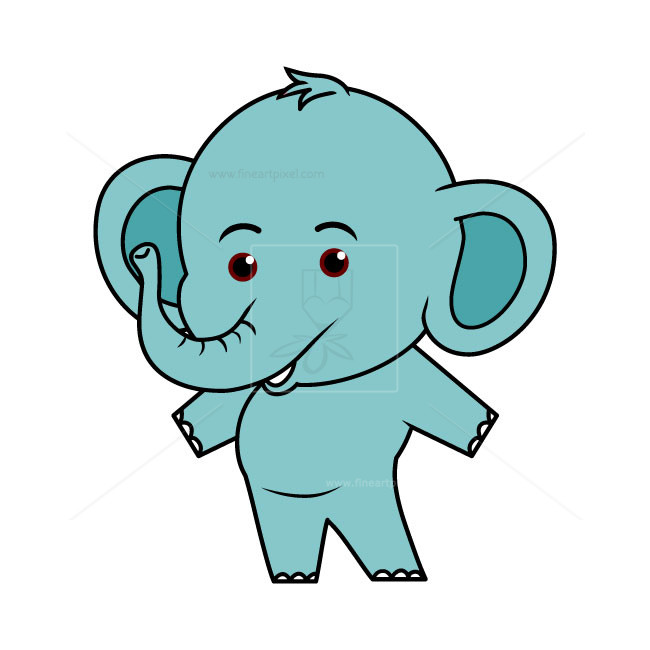 650x650 Baby Elephant Vector Free Vectors, Illustrations, Graphics