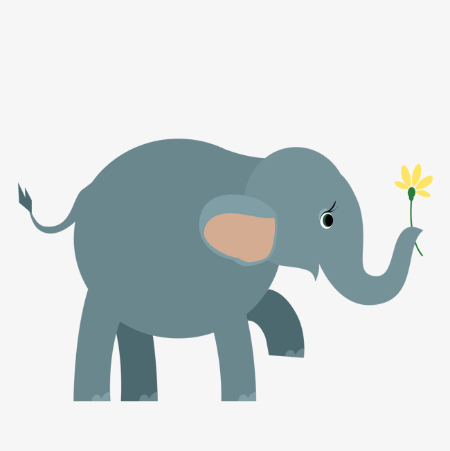 650x651 Cartoon Elephant Vector, Cartoon Vector, Elephant Vector, Elephant