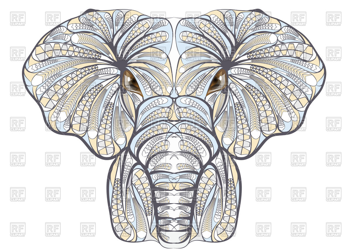 1200x854 Ethnic Elephant Vector Image Vector Artwork Of Plants And