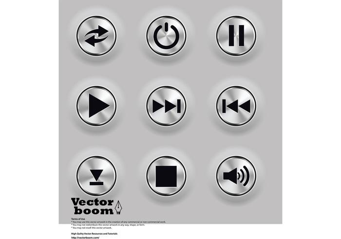 700x490 Free Metal Buttons Vectors