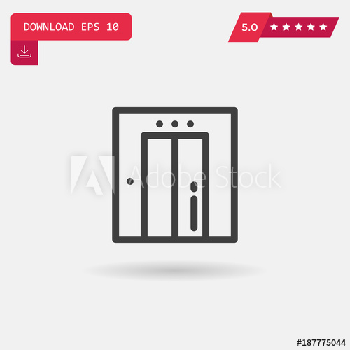 500x500 Elevator Vector Icon