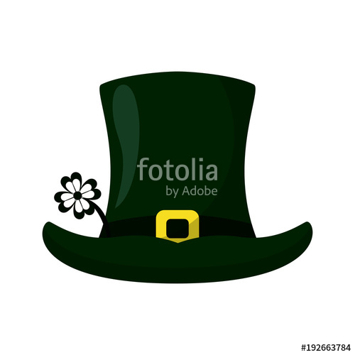 500x500 Shamrock Elf Hat Icon Vector Illustration Graphic Design Stock