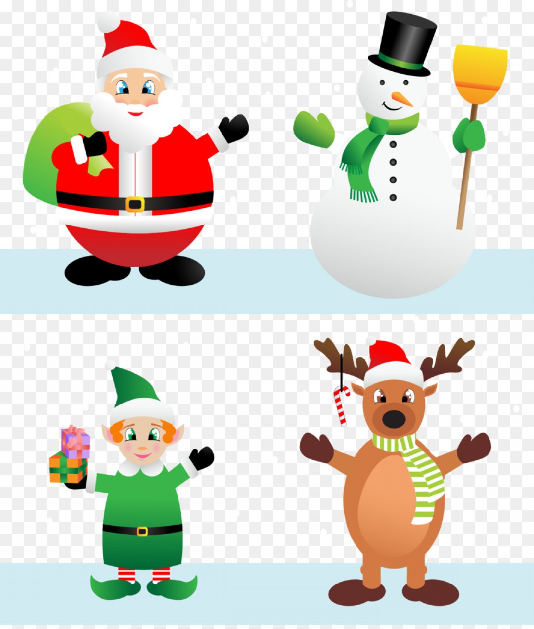 1080x1272 Png Santa Claus Reindeer Christmas Elf Vector Snowman Shopatcloth