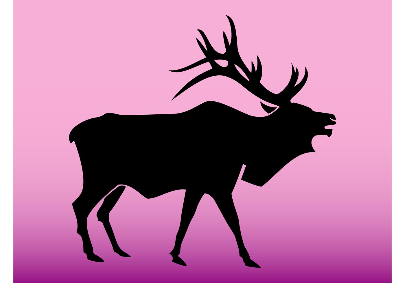 1400x980 Elk Free Vector Art