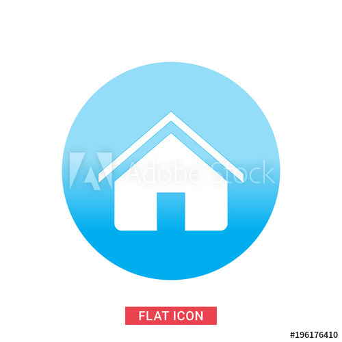 500x500 Home White In Ellipse Vector Icon