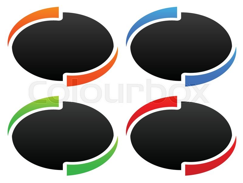 800x603 Circle, Oval, Ellipse Design Elements Backgrounds. Vector