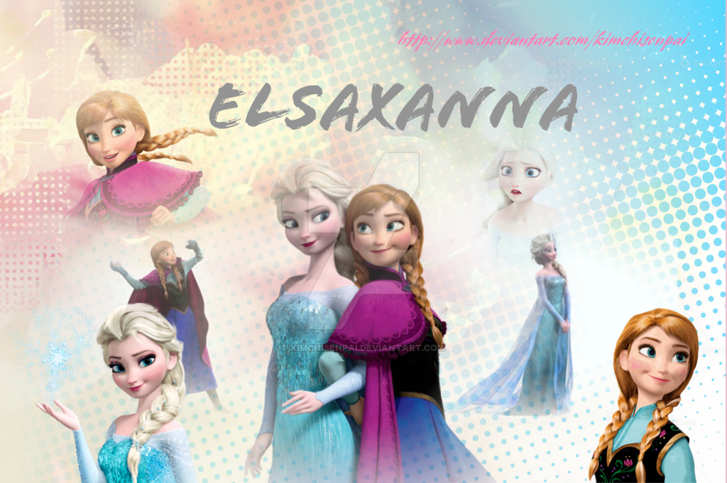 1024x681 Elsa X Anna Vector Header By Kimchisenpai