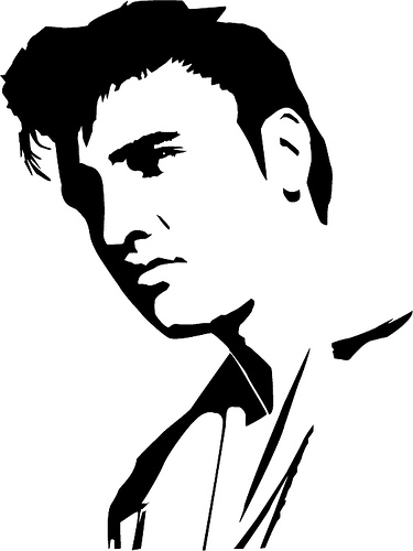375x500 Elvis Presley Vector Portrait