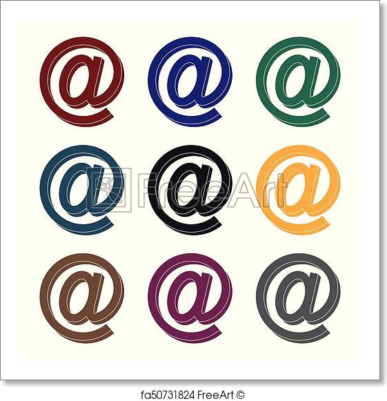 561x581 Free Art Print Of Email Symbol.mail And Postman Single Icon In