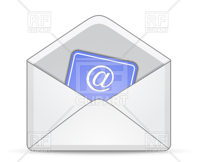 400x327 Open Envelope With An Email Symbol Vector Image Vector Artwork