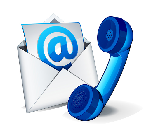500x454 Email And Phone Vector