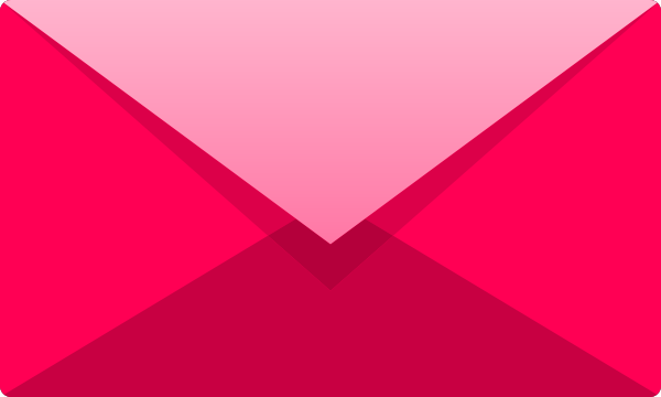 600x360 Pink E Mail Icon Free Vector Data. Svg(Vector)public Domain