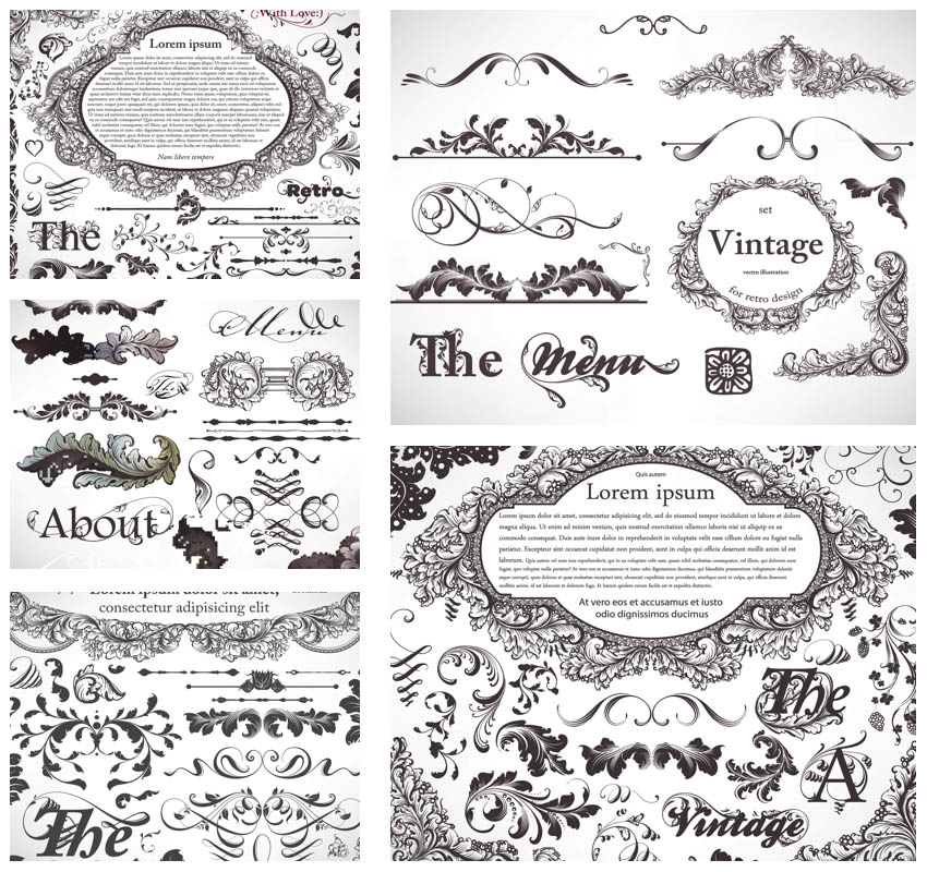 850x800 Floral Embellishment Ornaments Vector Vector Graphics Blog