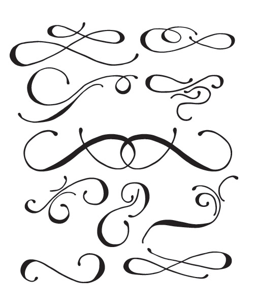 500x600 Free Vectors Hand Drawn Vector Swooshes Free Photoshop Brushes