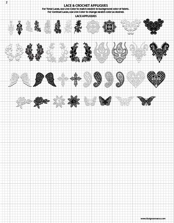 570x730 Vector Fabric Swatches Amp Fashion Embellishments