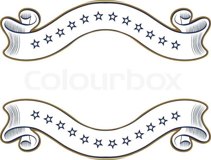 800x607 Vintage Ribbon Emblem Stock Vector Colourbox