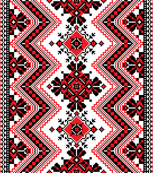 492x556 Ukrainian Styles Embroidery Patterns Vector Set Free Vector In