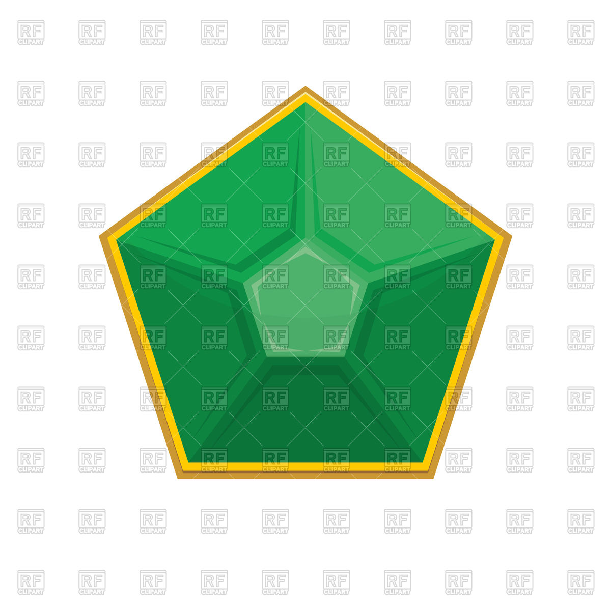 1200x1200 Emerald Gemstone Vector Image Vector Artwork Of Signs, Symbols