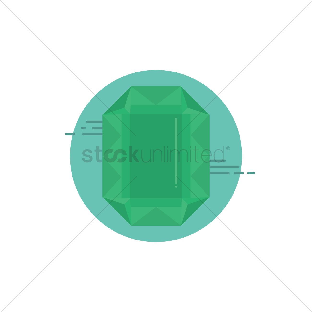 1300x1300 Green Emerald Vector Image