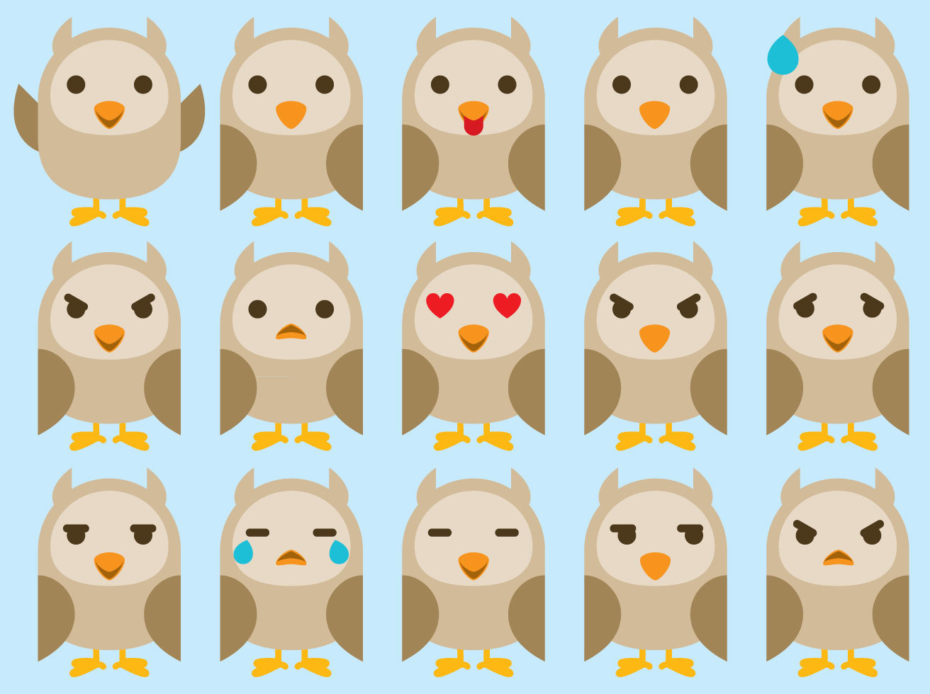 1312x980 Owl Emoticon Vectors Vector Art Amp Graphics