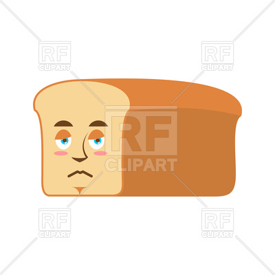 400x400 Bread Sad Emoji Vector Image Vector Artwork Of Food And