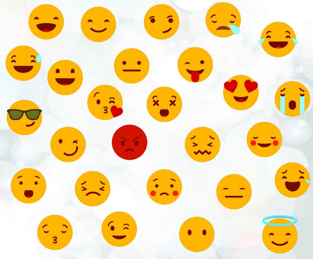 642x532 Emoji Svg Files Yellow Smiley Vector Files Emoji Clipart Etsy