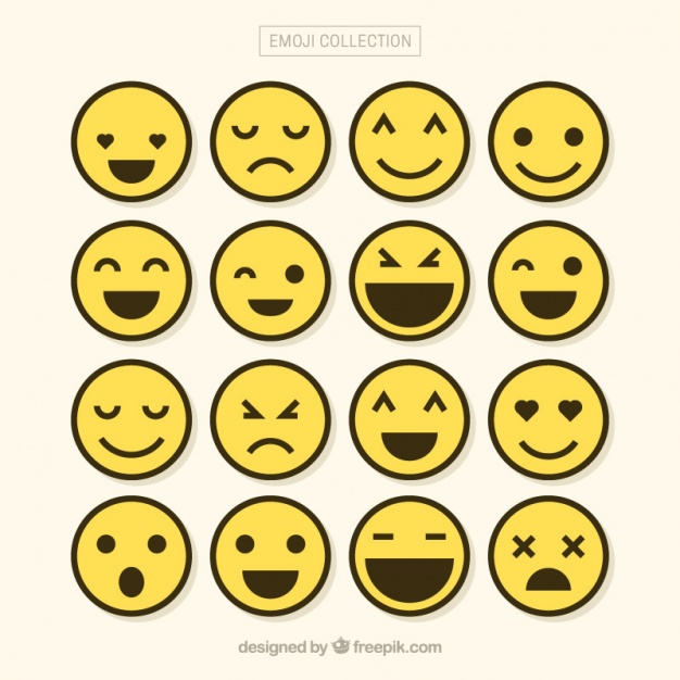 626x626 Minimalist Set Of Emojis Vector Free Download