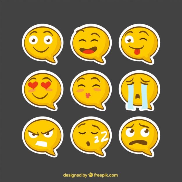 626x626 9 Emoji Vector Free Download