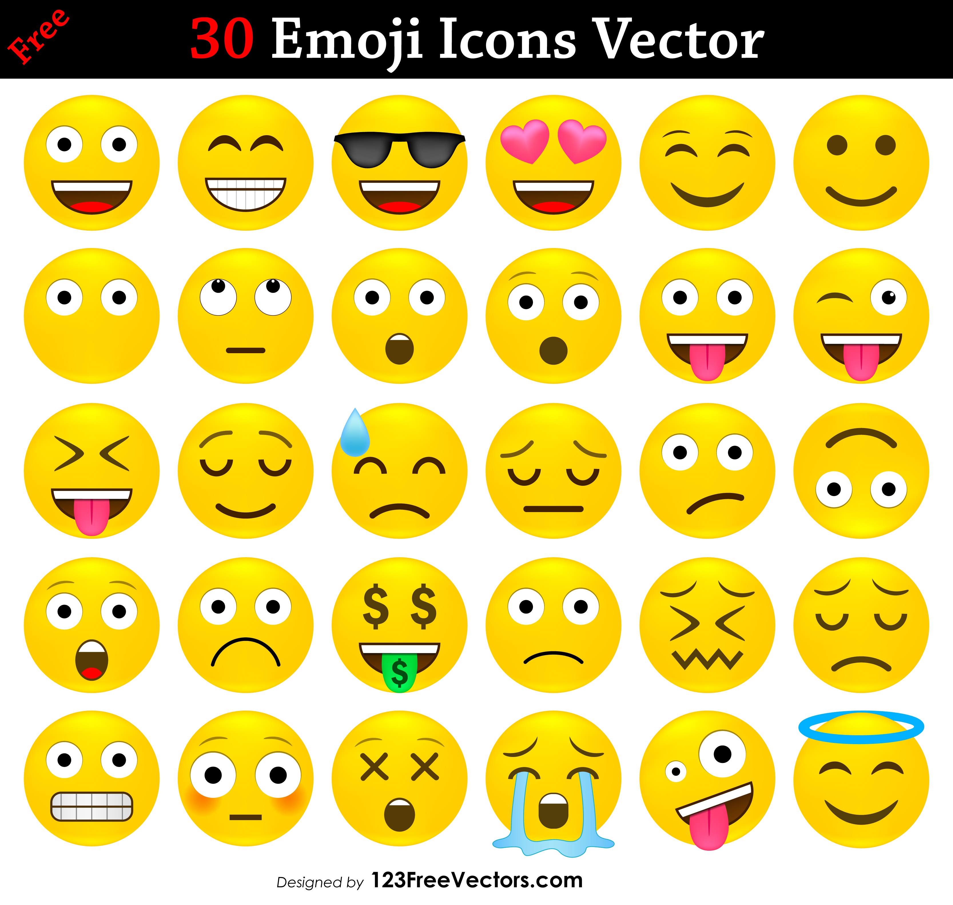 Emoji Vector Pack at GetDrawings | Free download