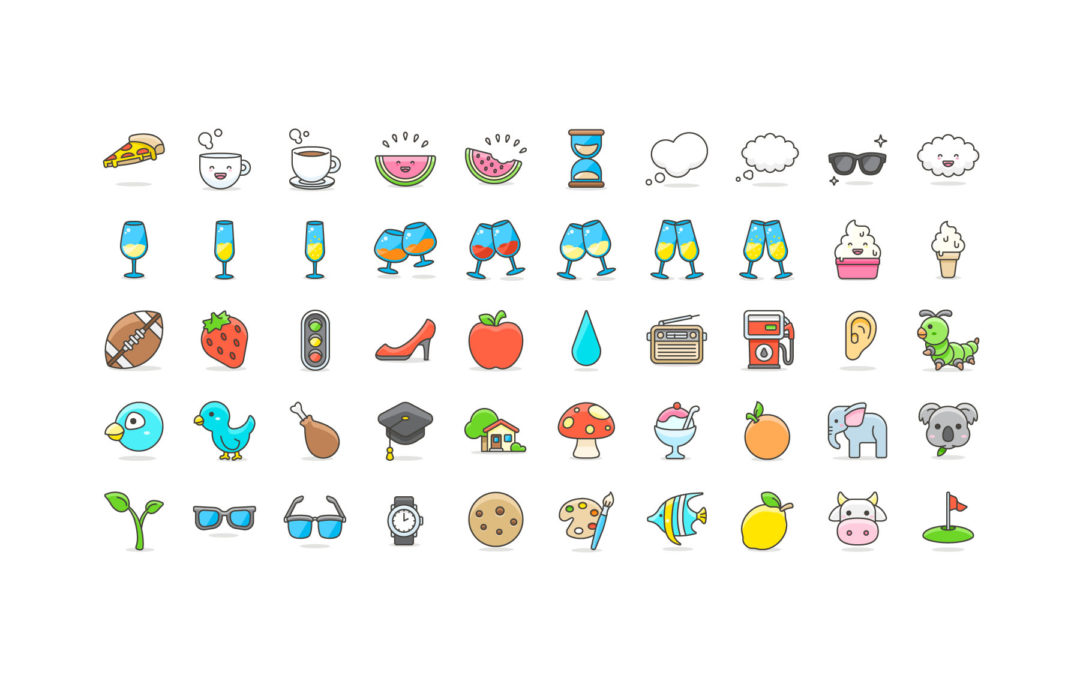 1080x675 Pack Of 100 Vector Cute Emoji