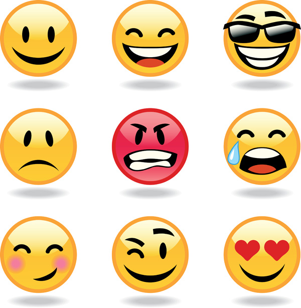600x614 Vector Emoticons Collection Free Vector 4vector