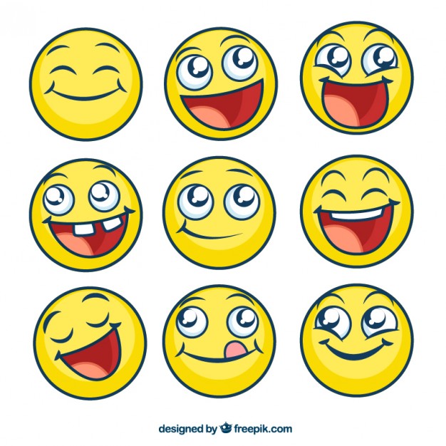626x626 Happy Emoticons Vector Premium Download