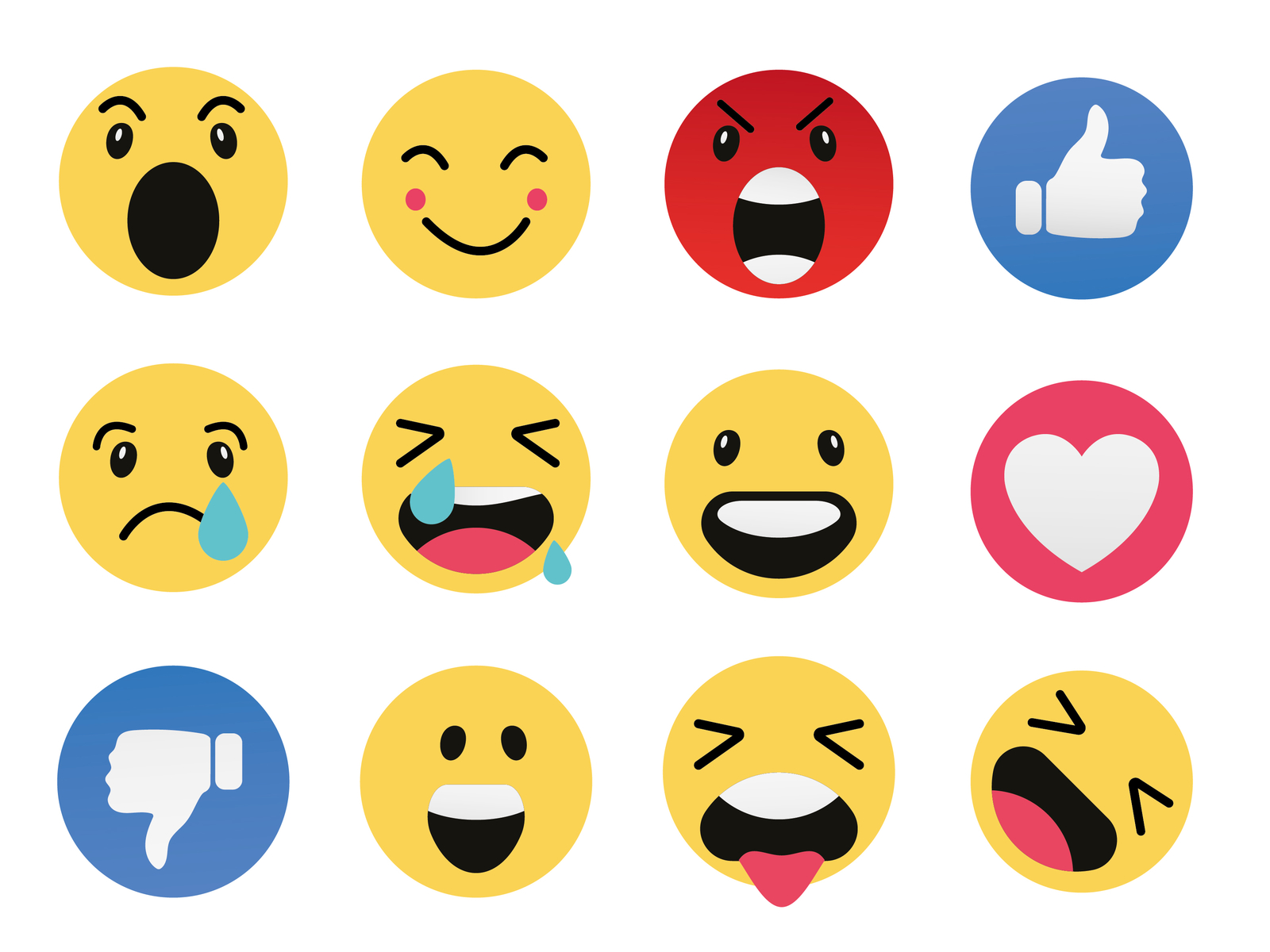 1600x1200 Smileys Emoticons Vector Set By The Mumus