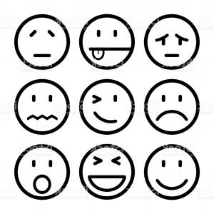 300x300 Nine Smilies Set Smiley Emotion By Smilies Cartoon Emoticons Stock
