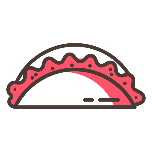 512x512 Empanada Food Stroke Icon
