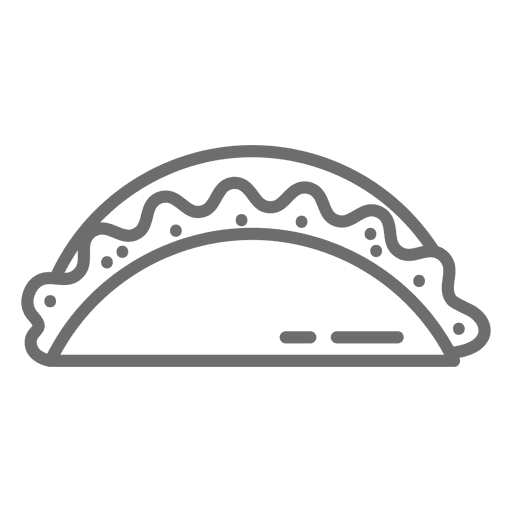 512x512 Empanada Stroke Icon
