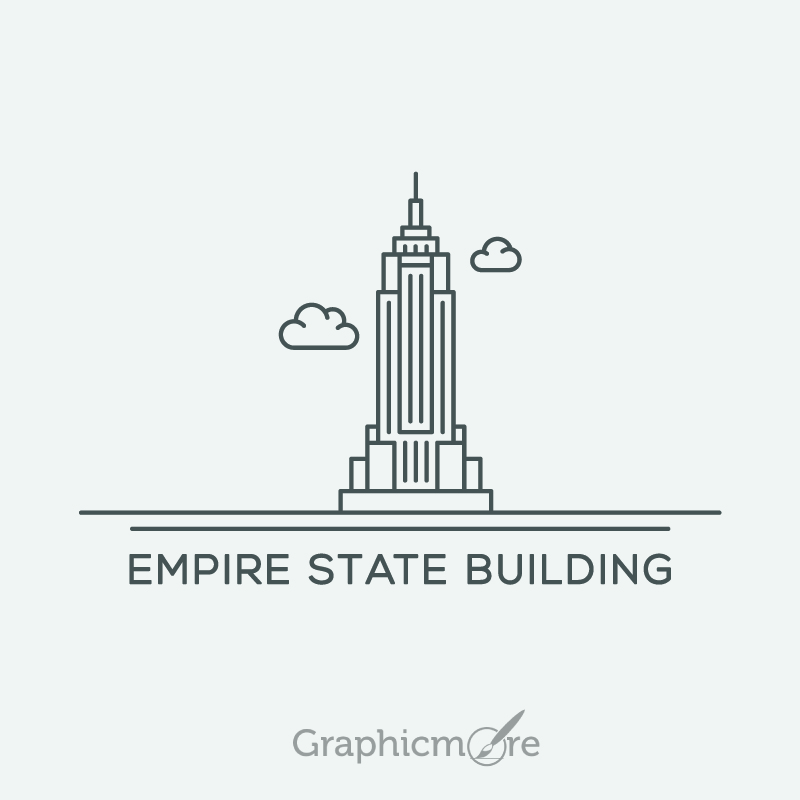 800x800 Empire State Building Vector File Free Download By Graphicmore