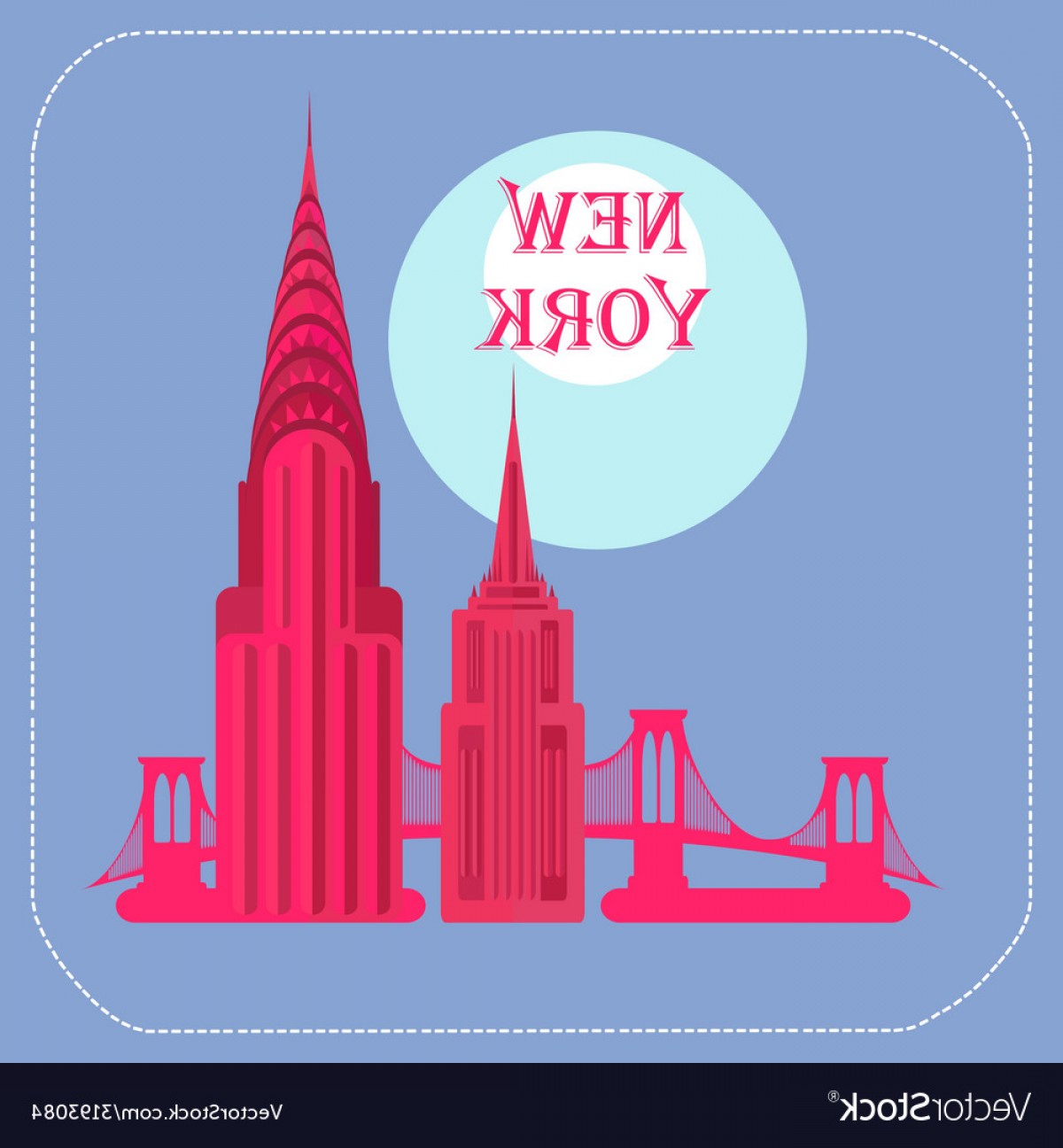 1200x1296 New York Empire State Building Chrysler Building Vector Orangiausa