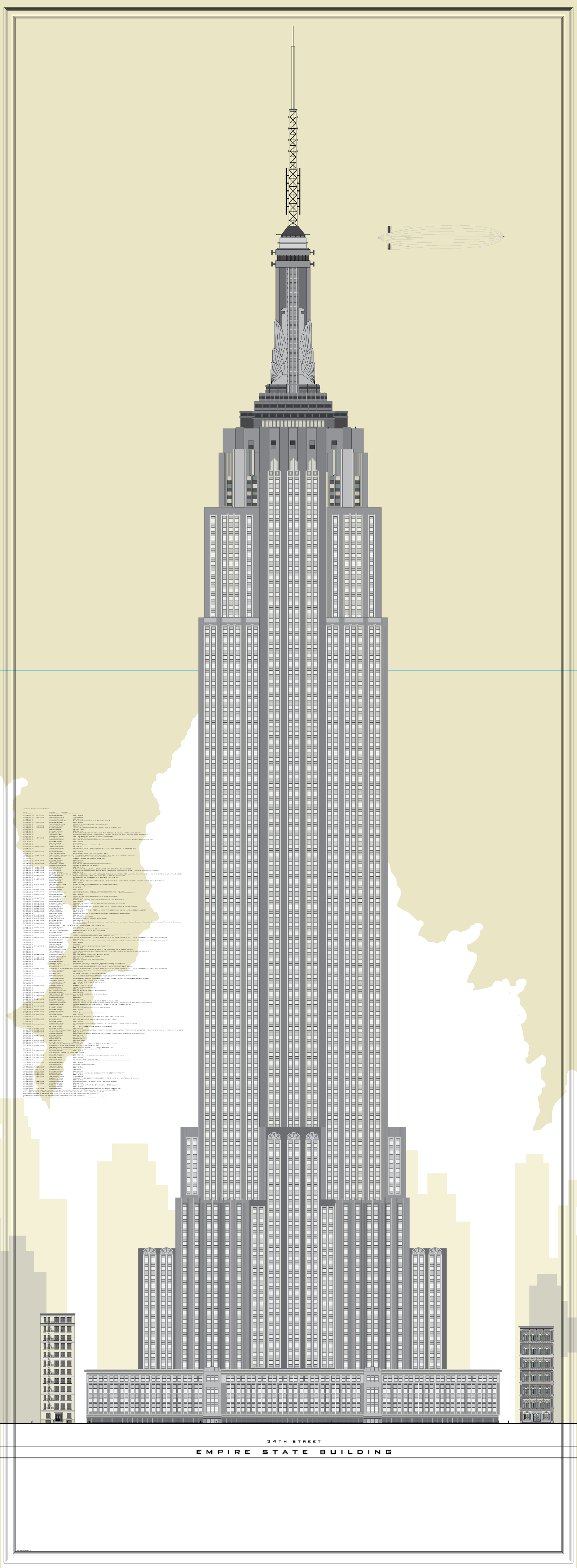 1600x4348 Empire State Building Vector In 2018
