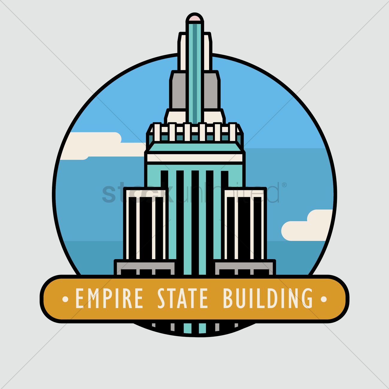 1300x1300 Empire State Building Vector Image