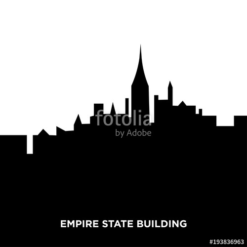 500x500 Empire State Building Silhouette Stock Image And Royalty Free