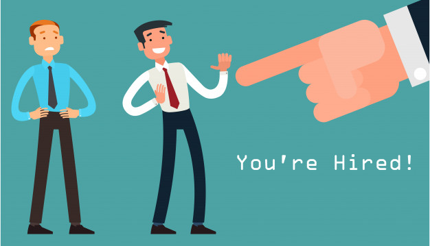 626x359 Hired Employee Vector Illustration Vector Premium Download